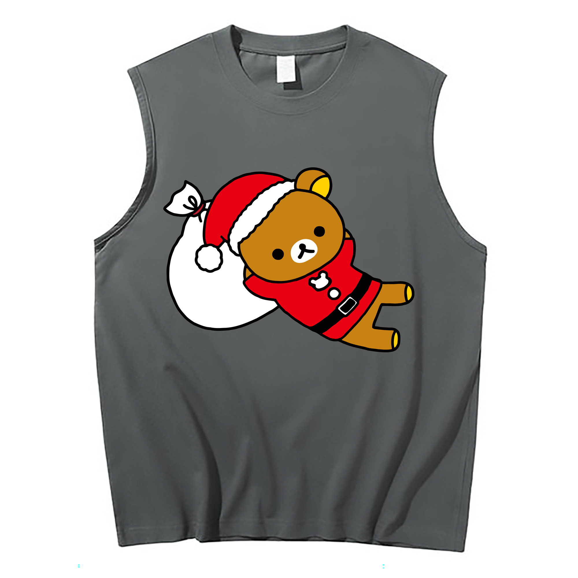 （画像用） リラックマ リラックマ キイロイトリ Rilakkuma Korilakkuma Kiiroitori コットン100％タンクトップ（フロントプリント）